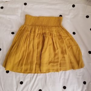 Banana Republic Yellow Mini Skirt